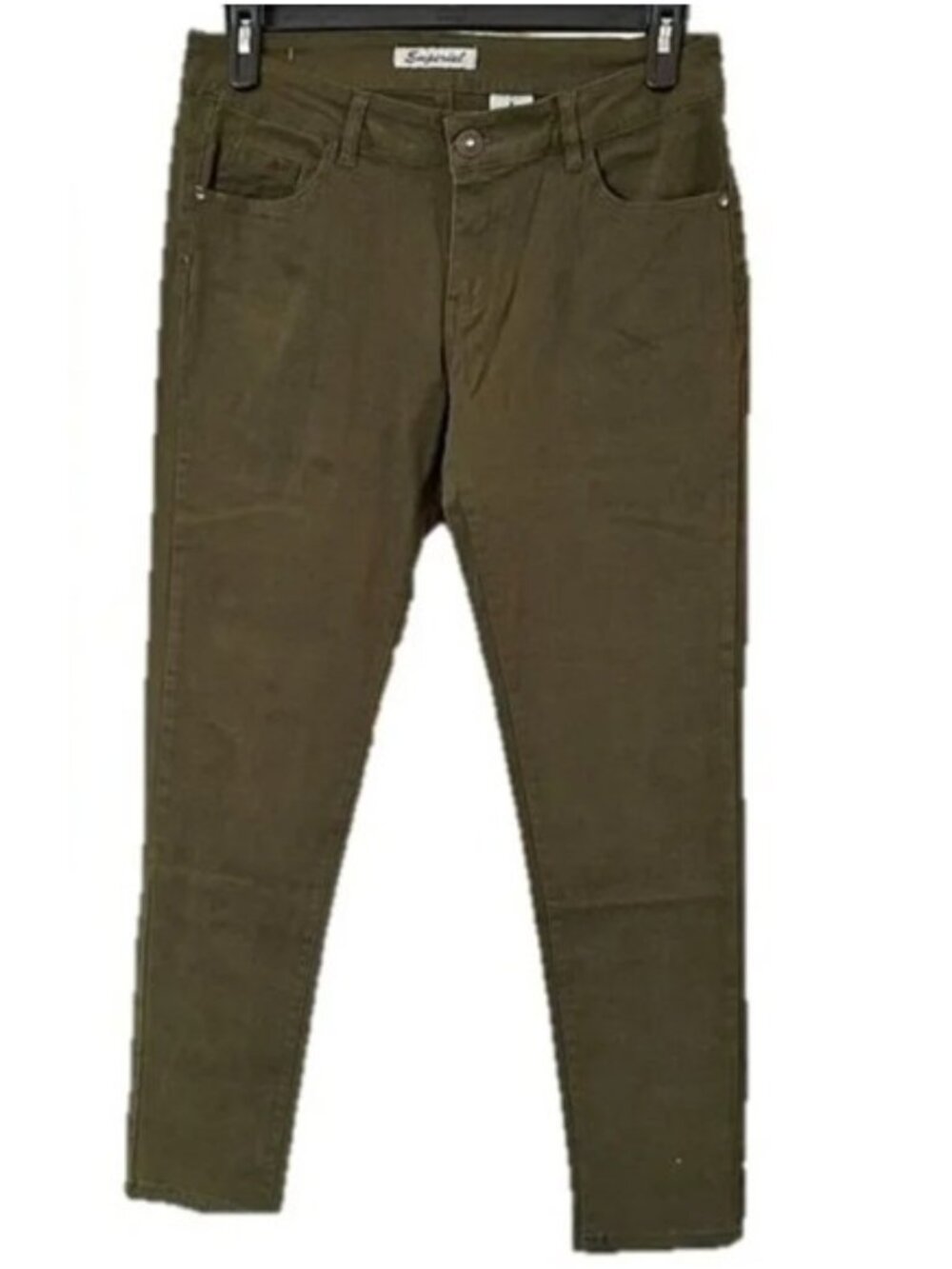 EMPERIAL Olive Green Skinny Jeans - 12